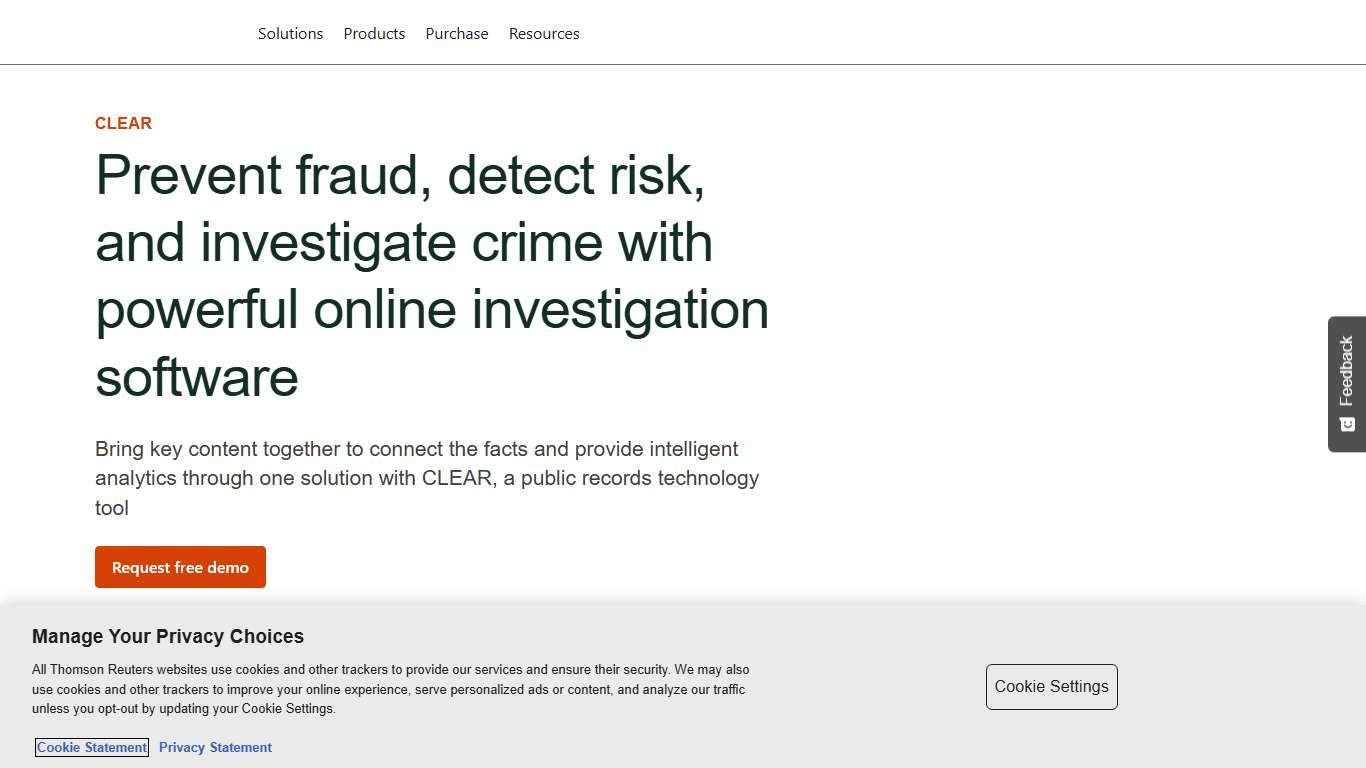 CLEAR - Investigation Solution Thomson Reuters